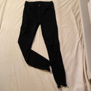Black American Eagle Skinny Jeans